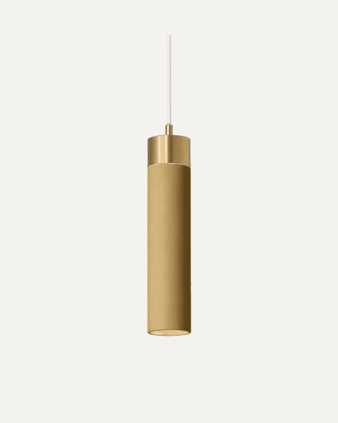 Veyraine Column Pendant in brushed gold